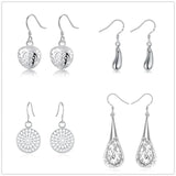 925 Sterling Silver Earring Set Charms for Women Wedding Jewelry