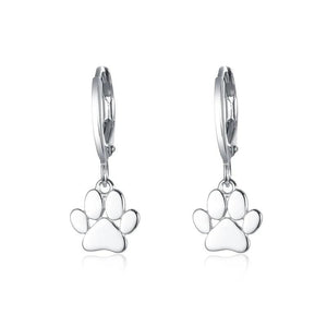 Kpop 925 Silver Catkins Dangling Earrings with Stones for Women