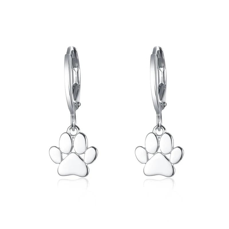 Kpop 925 Silver Catkins Dangling Earrings with Stones for Women