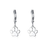 Kpop 925 Silver Catkins Dangling Earrings with Stones for Women
