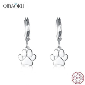 Kpop 925 Silver Catkins Dangling Earrings with Stones for Women