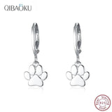 Kpop 925 Silver Catkins Dangling Earrings with Stones for Women
