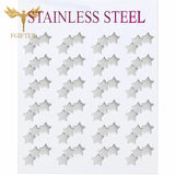 12 Pairs Long Stud Earrings Set Women Stainless Steel Ear Piercing Jewelry Gift