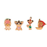 Copper Zircon Small Animals Boat Stud Earrings Set for Women