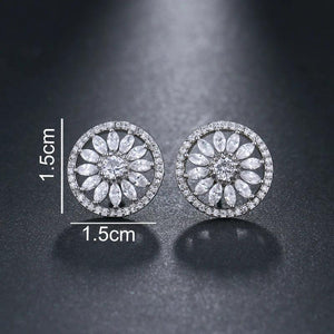 AAA CZ Stud Earrings Bridal Party Jewelry
