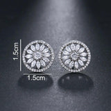 AAA CZ Stud Earrings Bridal Party Jewelry