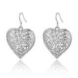 925 Sterling Silver Charms Earrings Women Wedding Jewelry Set