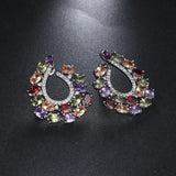 Crystal Stud Earrings for Women - Party Jewelry