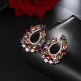 Crystal Stud Earrings for Women - Party Jewelry
