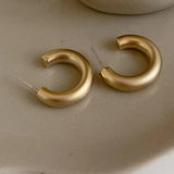 Bilandi 925 Silver Matte Earrings Hot Small Hoops Women