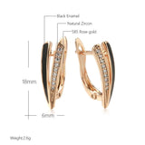 Zircon Gothic Clip Earrings 585 Rose Jewelry