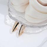 Zircon Gothic Clip Earrings 585 Rose Jewelry