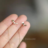 925 Silver Tassel Stud Earrings for Women