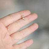 925 Silver Tassel Stud Earrings for Women