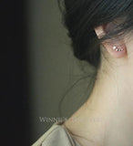 925 Silver Tassel Stud Earrings for Women