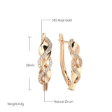 Zircon Crossing Pendant Earrings, Wedding Jewelry