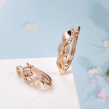 Zircon Crossing Pendant Earrings, Wedding Jewelry