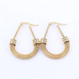 Round Hoop Earrings Wedding Element Women LHEH13