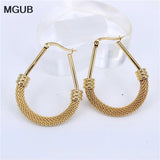 Round Hoop Earrings Wedding Element Women LHEH13