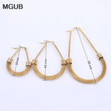 Round Hoop Earrings Wedding Element Women LHEH13