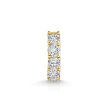 925 Silver Diamond Hoop Earring 18K Fine Jewelry Wedding Party