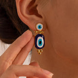 Uworld Devil Eye 18K Plated Stainless Steel Set