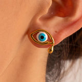 Uworld Devil Eye 18K Plated Stainless Steel Set