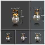 Round Bubbles ABS Crystal Rhinestones Pearl Pendant