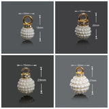 Round Bubbles ABS Crystal Rhinestones Pearl Pendant