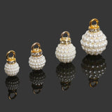 Round Bubbles ABS Crystal Rhinestones Pearl Pendant