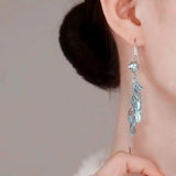 Wheat Tassel Ear Line Earrings Lucky Bead Jewelry Gift
