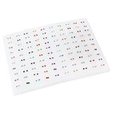 100 Pair Crystal Stud Earrings Set Girl Baby Plastic Mini Jewelry Birthday Gift