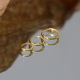 3pcs 925 Sterling Silver Hoop Earrings Set for Women Huggie Earring