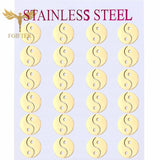 12 Pairs Chinese Tai Chi Earrings Stainless Steel Stud Set