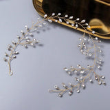 Wedding Crystal Bride Hair Comb Rhinestone Pearl Bridal Hair Clip