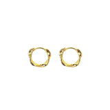 925 Silver 14K Twist Ring Stud Earrings Wedding Jewelry