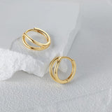 925 Sterling Silver Hoop Earrings for Women Cartilage Fine Jewelry
