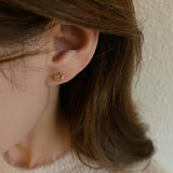 Bilandi 925 Silver Needle Mini Stud Earrings for Women
