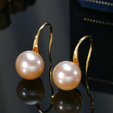 8-8.5mm Freshwater Pearl Stud Earrings 925 Sterling Silver Classic