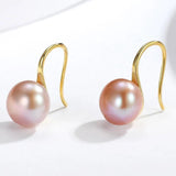 8-8.5mm Freshwater Pearl Stud Earrings 925 Sterling Silver Classic