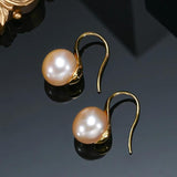 8-8.5mm Freshwater Pearl Stud Earrings 925 Sterling Silver Classic