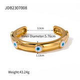 Uworld Eyes Shape Stainless Steel 18K Plated Jewelry Set for Women