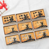 Halloween Stainless Steel Earring Sets Skull Charm Piercing Ghost Women Box Gift