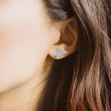 F136 Titanium Zirconia Butterfly Earrings 16g Ear Bone Nail Lip Stud