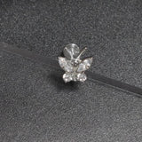 F136 Titanium Zirconia Butterfly Earrings 16g Ear Bone Nail Lip Stud