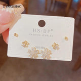 Delicate 3 Pairs Set Earrings S925 Silver 14k Plated Cartilage Piercing