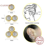 925 Silver Mini Diamonds Stud Earrings Set