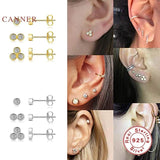 925 Silver Mini Diamonds Stud Earrings Set