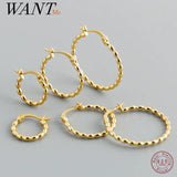 925 Silver Circle Hoop Earring for Women