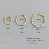 925 Silver Circle Hoop Earring for Women
